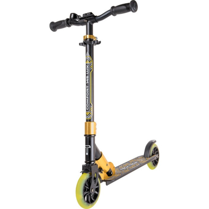 Самокат TECH TEAM COMFORT 145 LUX black/yellow NN007560